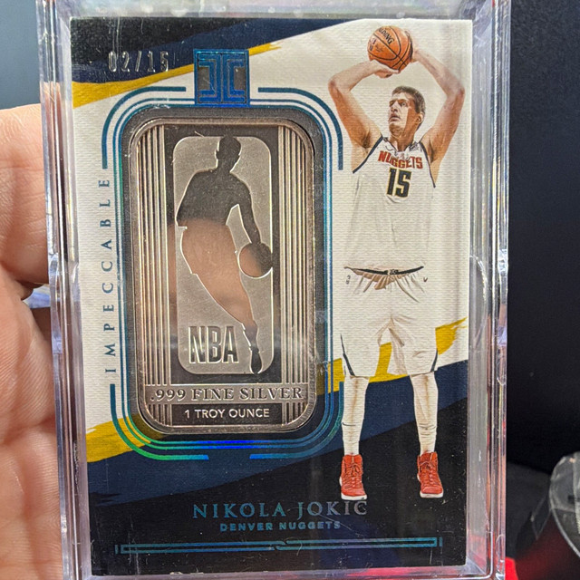 Panini 2020-21 Impeccable Nikola Jokić Silver NBA Logo FOTL /15 #42