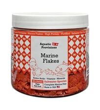 Marine Flakes Fish Food 1.77 oz, for Saltwater Aquarium Species
