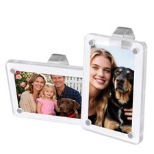 2pcs Car Sun Visor Photo Holders, Acrylic Magnetic Sun Visor Photo Holder No