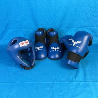 Top Ten Aussie Power Sparring Set Head Guard Gloves Foot Guards CP#8788