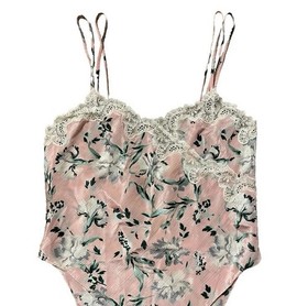 Vtg Victoria's Secret One Piece Lace Bodysuit Teddy Lingerie Gold Label Sz S