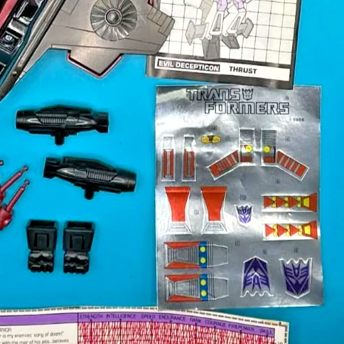 1984 THRUST 100% COMPLETE w/TECH SPEC G1 TRANSFORMERS UNUSED HIGH GRADE - Image 4 of 4