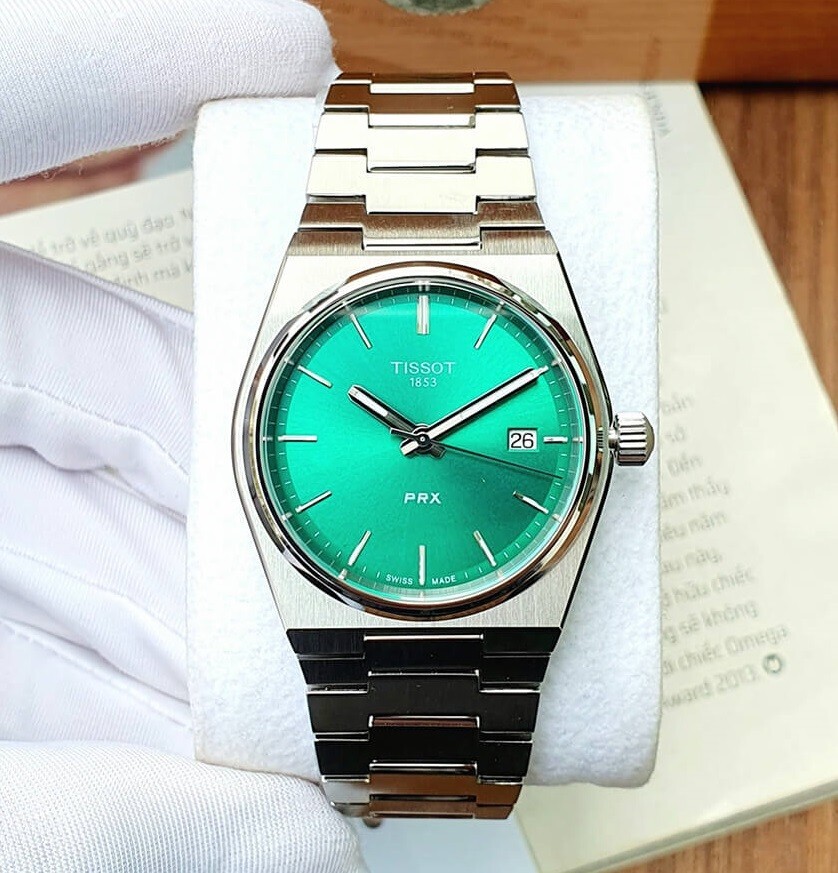 ティソ　Tissot PRX 35mm　ライトグリーン　オートマティック Tissot PRX 35mm | Model T1372101109100 | Tissot® United States