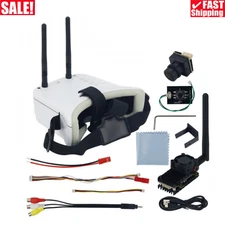 5.8G 2000mW Wireless Video Transmission System FPV TX RX 3" FPV Goggles HD Cam