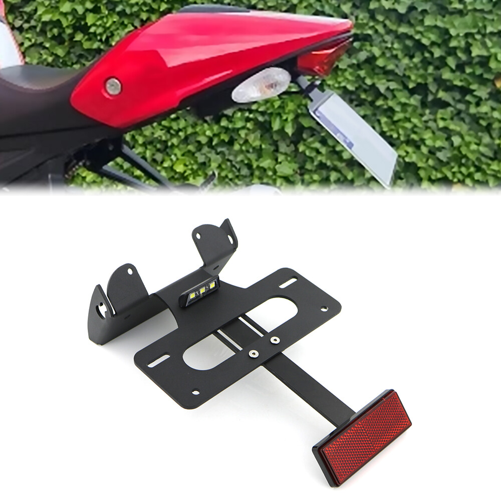 For Ducati Monster 696 796 1100 Rear Tail Tidy LED License Plate Bracket  Holder
