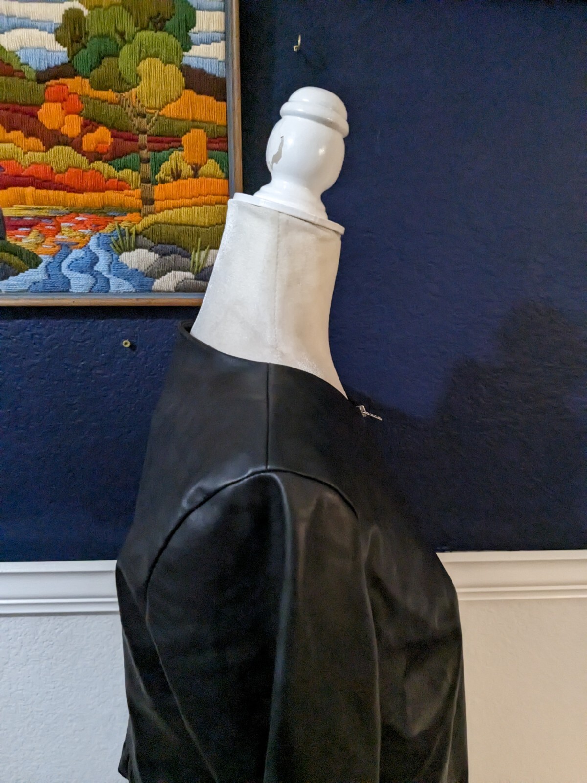 Do+Be Zip Polyurethane Ruffle Accent Jacket Faux … - image 9