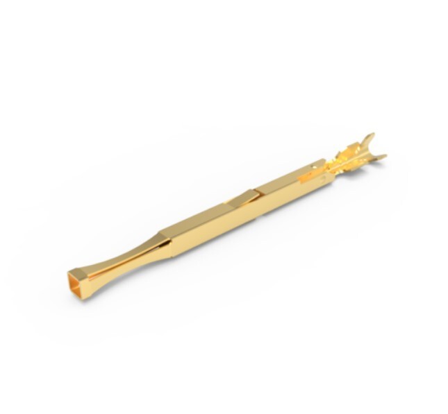 PLUIE シャッタードクリップ　ゴールド 100 pcs Virginia Panel 610138216 Signal Contact QuadraPaddle 22-28