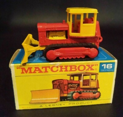 MATCHBOX 1969 No16 マッチボックス　英国製 Vintage Matchbox Lesney 1969 #16 Case Tractor Bulldozer