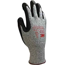 (2 Pairs) 3M Cut Level-5 Safety Gloves Protection Nitrile Foam 553 Gloves -Large
