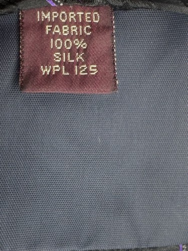 Chaps Ralph Lauren Neckwear Men’s Silk Tie Black Purple Paisley 3.5” in - Picture 15 of 16