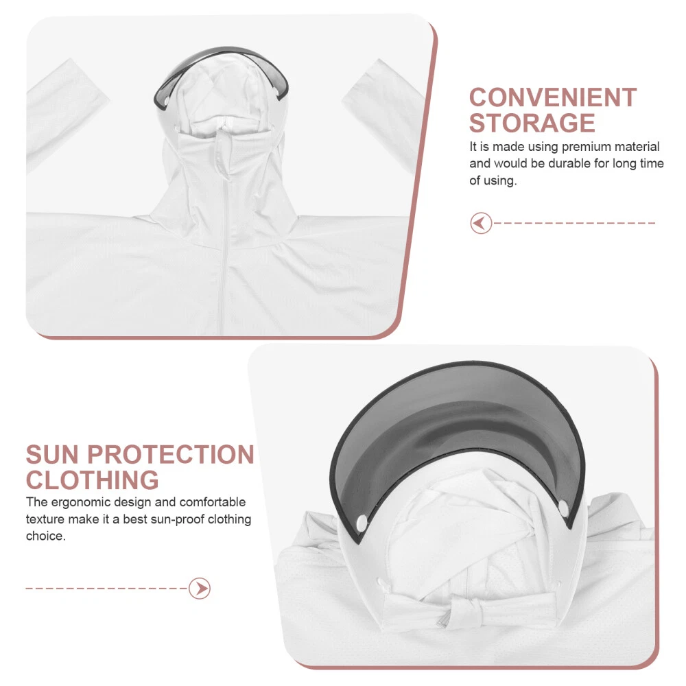 VETEMENTS Abbigliamento Protezione Solare Donna Felpa con Cappuccio Maniche Lunghe Resistente al Sole Miss