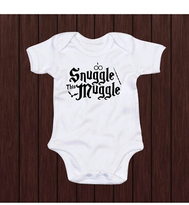 Snuggle This Muggle Harry Potter Inspired Cute Baby Vest Baby-grow