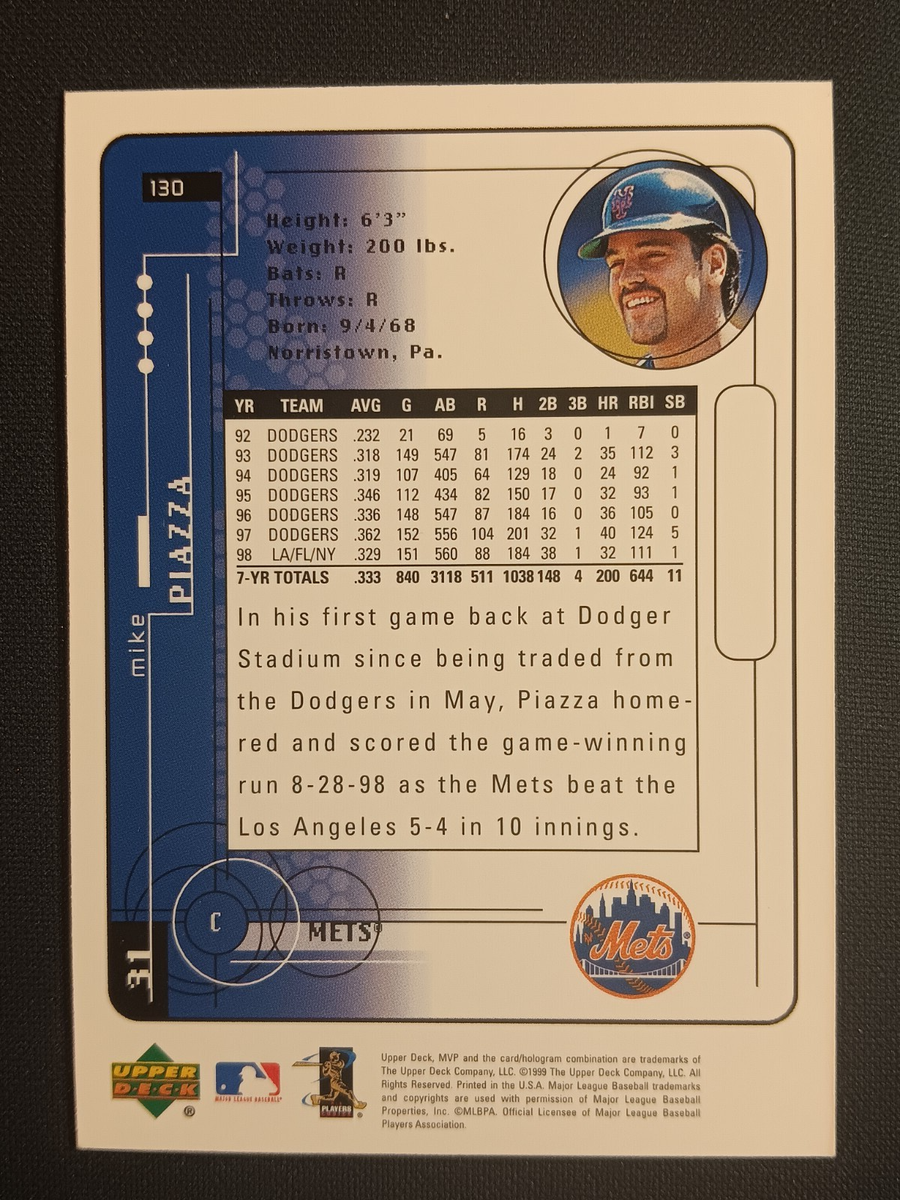 1999 UD MVP Mike Piazza #130 | eBay