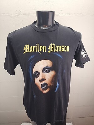 Vintage Marilyn Manson Double Sided T-Shirt Mens XL *DRY ROT* | eBay