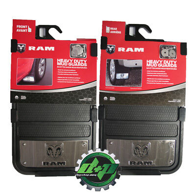 dodge ram heavy duty rear 12x23 mud guard flaps mudflaps stainless steel protect