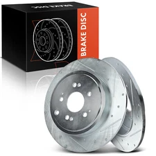 New 2x Drilled Brake Rotors for Honda Ridgeline 2006-2014 V6 3.5L Rear 63159052R