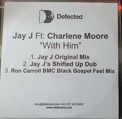 Jay J ft Charlene Moore ''''With Him'''' sehr selten 2005 3-Mix defekte Promo-CD 