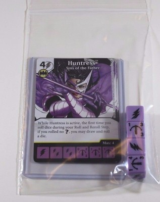 DC Dice Masters Green Arrow Flash * HUNTRESS * Set RARE Uncommon CUR + 4 DICE 