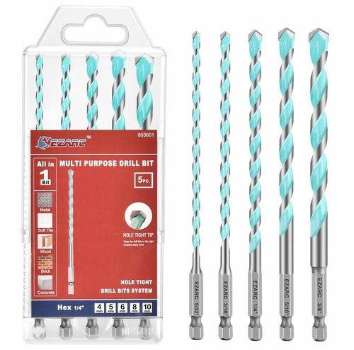 BOSCH Punte Da Trapano In Ossido Nero, Set Per Metallo E Legno, Codolo Esagonale Antiscivolo, Per Acciaio, Rame, Alluminio, PVC, MDF - 2