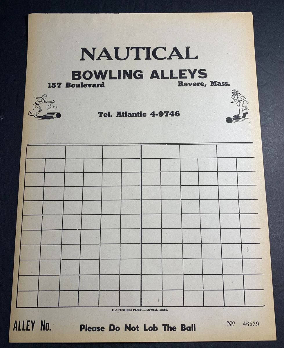 17+ Box On A Bowling Scoresheet