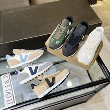 Veja Mens Womens Sneakers Leather Outdoor Women  s Gray White