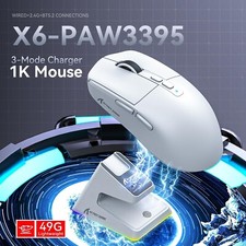 ATTACK SHARK X6 Lightweight Wireless Gaming Mouse with RGB Backlight Charging
