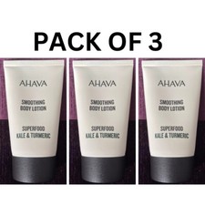 AHAVA Smoothing Body Lotion Superfood Kale and Turmeric 40ml NEW Total 120ml
