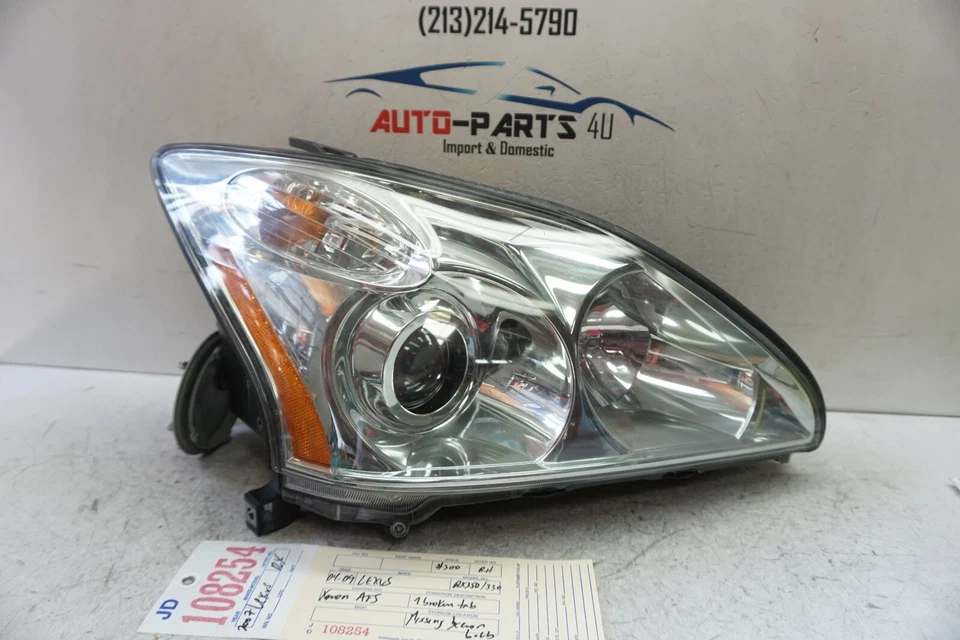 1 个破标签 2004 - 2009 年 LEXUS RX350 RX 330 右 XENON AFS 头灯 原始设备制造商 JD108254 — 第 2/4 张图片