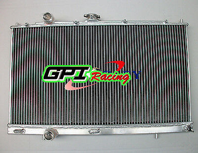 2 ROW Aluminum Radiator for Mitsubishi Lancer Evolution EVO 4 5 6 EVO ...