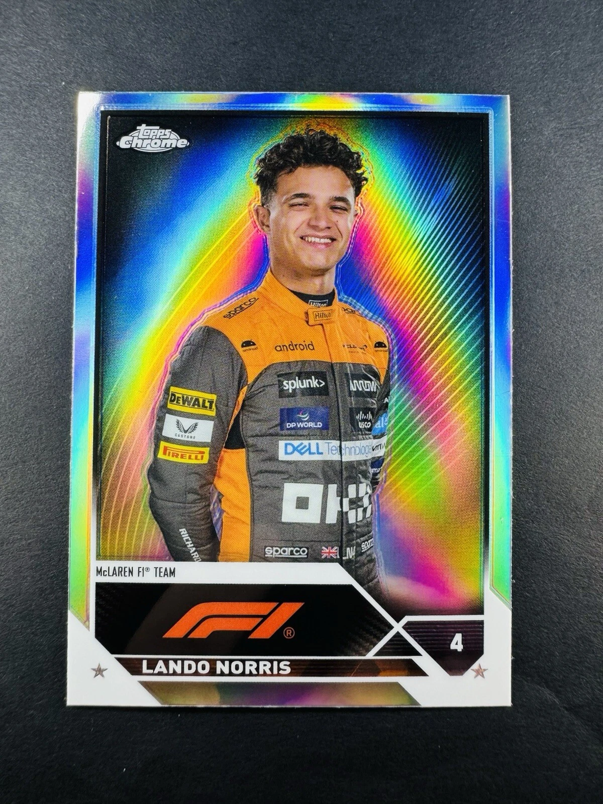2023 Lando Norris Refractor #25 Topps Chrome Formula 1 F1