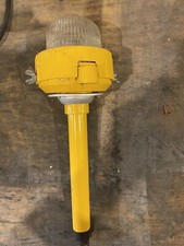 Vintage Airport Runway Side Guide Light Airplane Plane Base White Lens