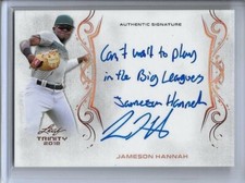 2018 Leaf Trinity JAMESON HANNAH Inscription Bronze Prismatic Auto RC CWTPITBL