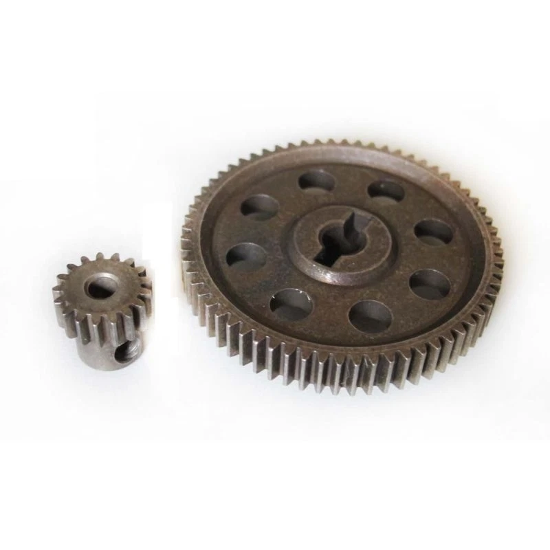 HSP RC 1/10 Steel Metal Main Spur Gear 64T Motor Pinion Gear 17T Redcat EPX PRO  - Image 3 of 3