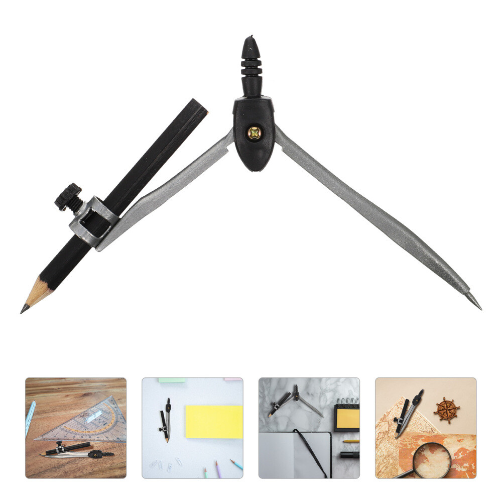 Drafting Tools Compass Geometry Compass With Pencil Geometry Compass Metal