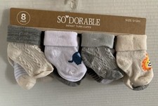 8 Pack Baby Socks