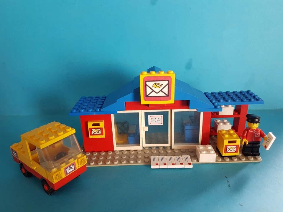 Lego  6362 Post Office  80er Jahre komplett mit Figur und Postauto von 1982 OBA - Bild 2 von 4