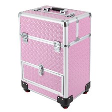 Profl Rolling Makeup Train Case Cosmetic Trolley Makeup Storage Organizer Cart