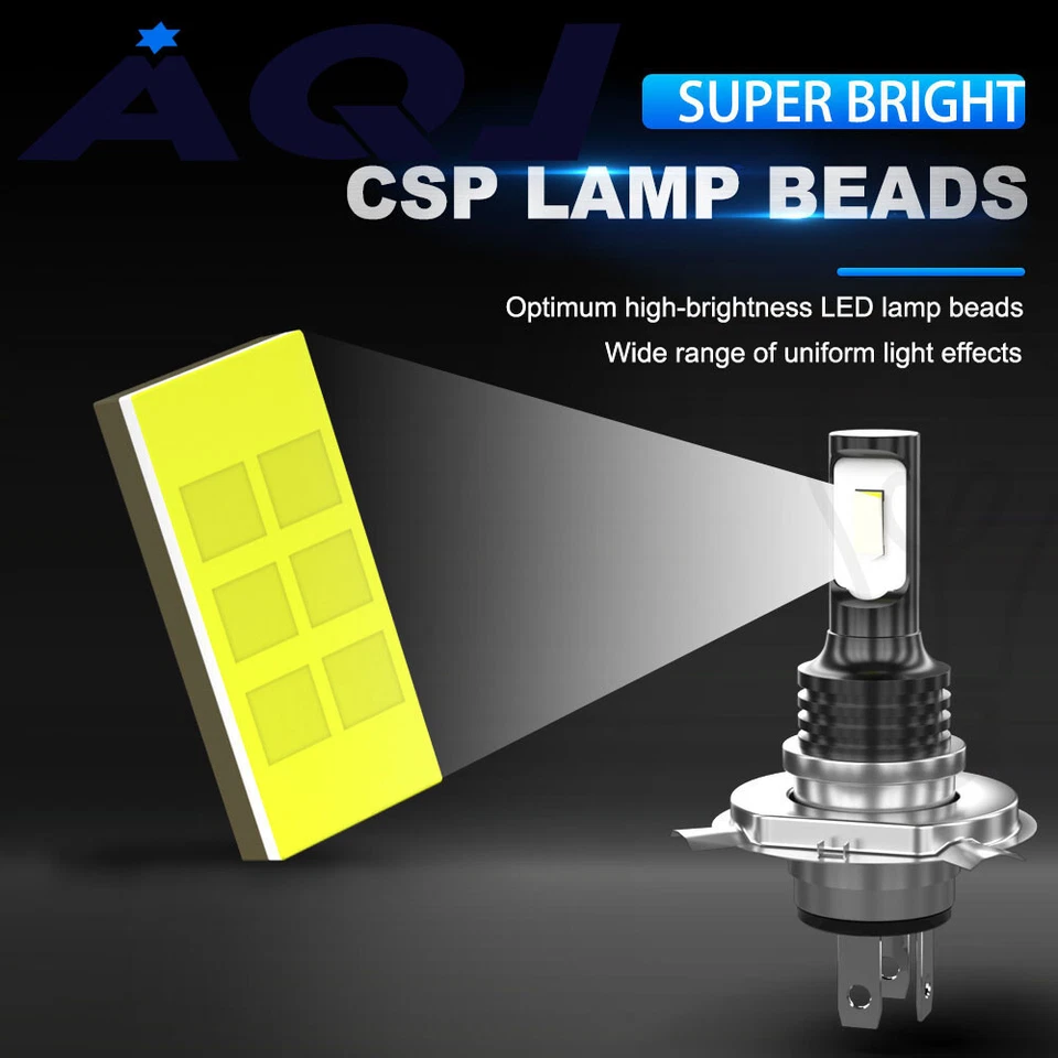 4pcs 4x6'' LED Headlights Hi/Lo For Chevrolet V1500-V2500 Suburban 1989-1991 - Image 3 of 4