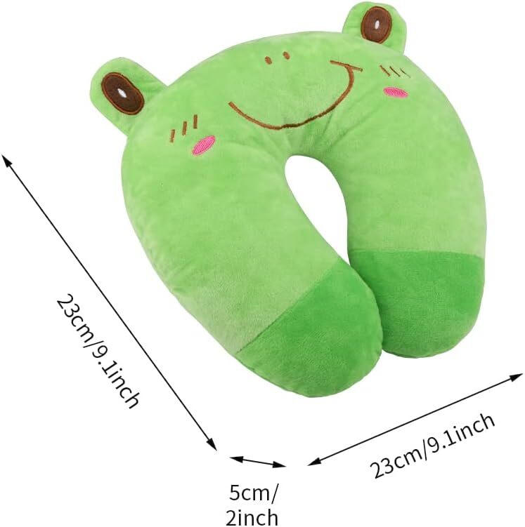 EKDJKK Kids Travel Pillow - Soft U-Shaped Animal Neck Support Cushion