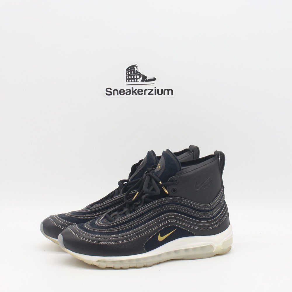 Nike Air Max 97 Mid X Riccardo Tisci Black Gold Mens Size 12 913314-001