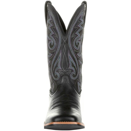 Cowboy Boots Faux Leather Winter Shoes Retro Men Women Boots Embroidered Western - Picture 12 of 19