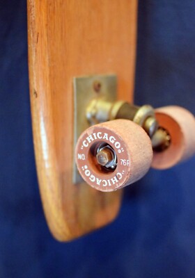 Vintage! ~ 1960's Era / Sokol / Wooden Skateboard with Clay Wheels