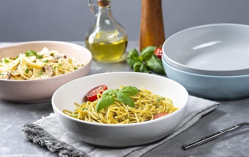 Ceramic Soup Bowl Set of 4, 40 Oz, Microwave & Dishwasher Safe, Serving Dishes - Picture 7 of 8