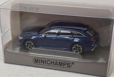 Minichamps NEW HO 1/87 Scale 2019 Audi RS6 Avant Wagon in Dark