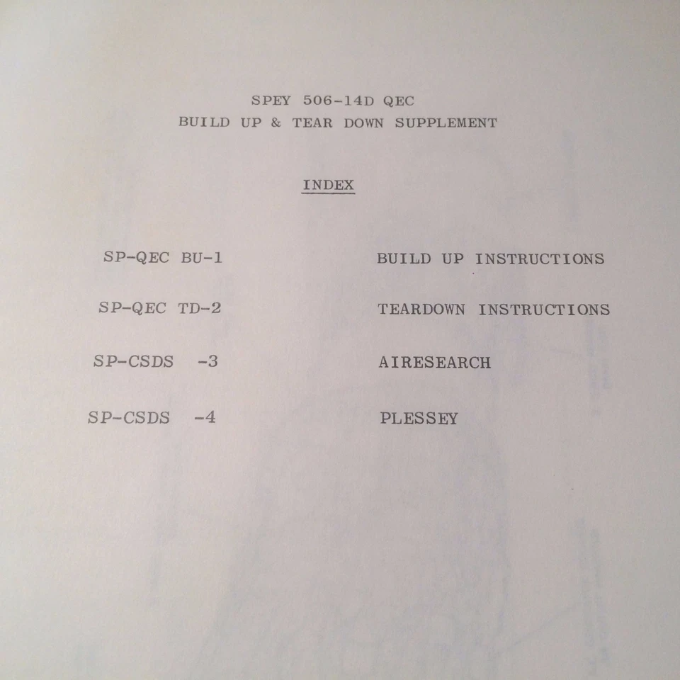 Rolls-Royce SPEY 506-14D быстрая замена двигателя руководство - Изображение 2 из 4