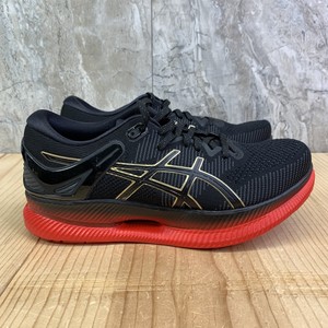 asics metaride black red