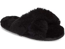 Patricia Green - Mt. Hood Shearling Slipper - Black - Size 7