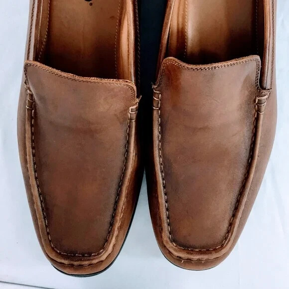 Abeo BIO System 5270 Mens Loafer Brown Leather Moc Toe Slip  display picture 1