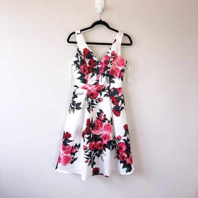 Modcloth Liza Luxe White Rose Print Fit and Flare Dress 50's Style Small NWT's | eBay Modcloth Liza Luxe White Rose Print Fit and Flare Dress 50's Style Small NWT's | eBay