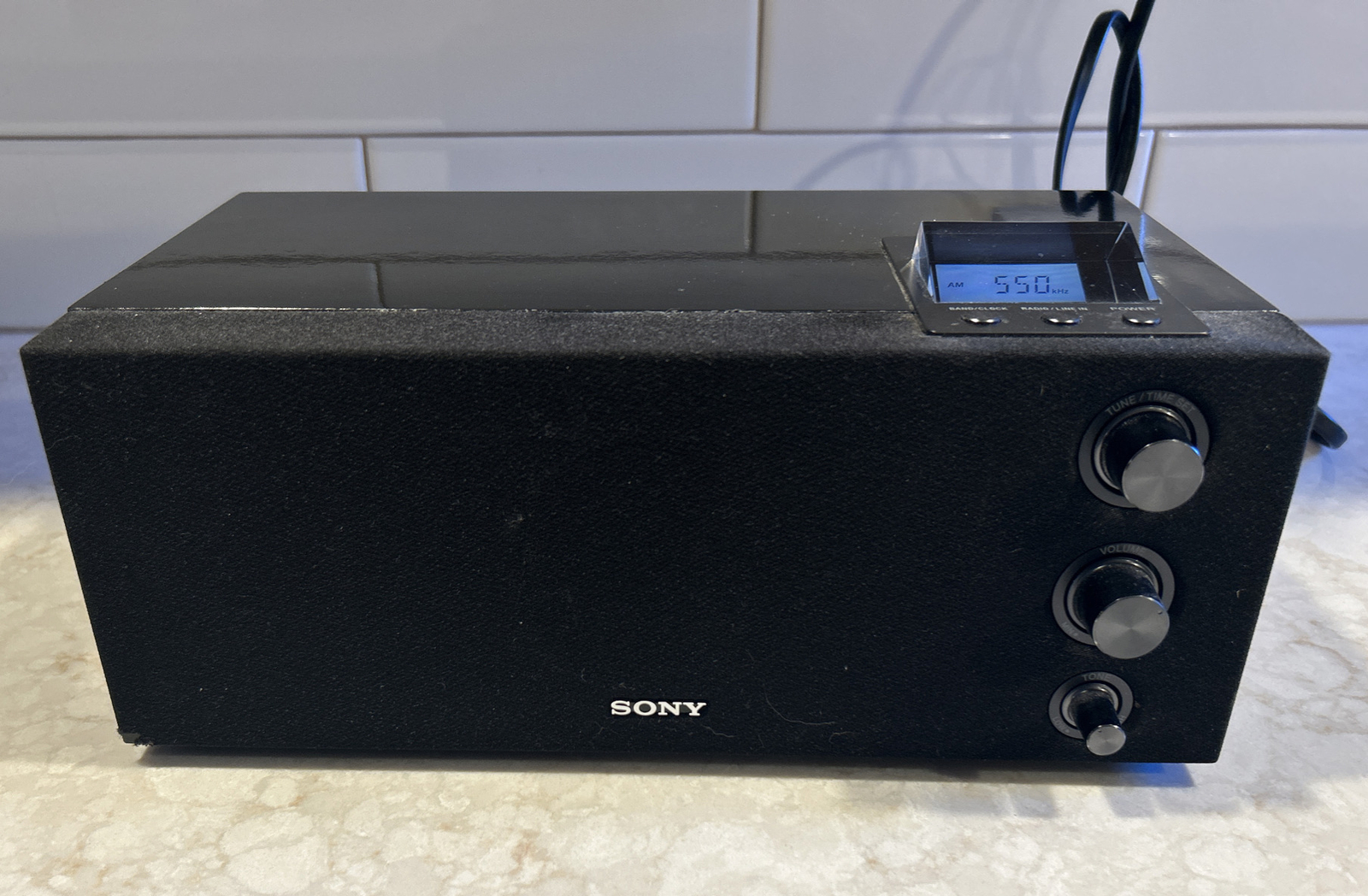 Sony ICF-M1000 Black Synthesized AM FM Clock Table Radio Digital🔥👀USED ...